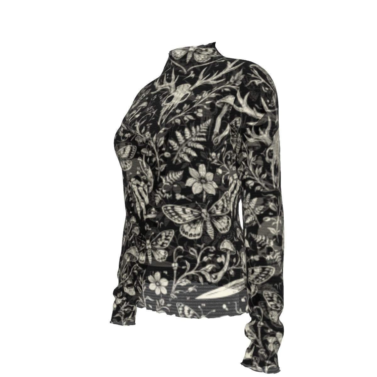 Dark Garden Mesh Top