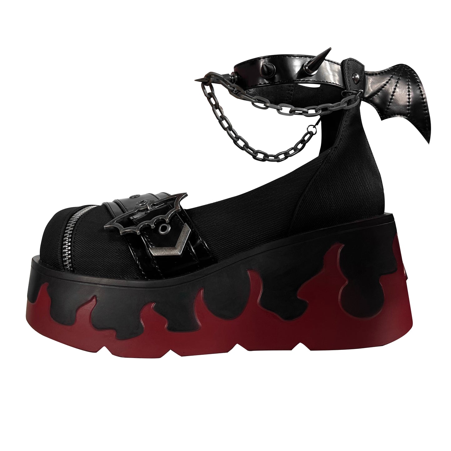 Hellfire Chain Platform Mary Janes