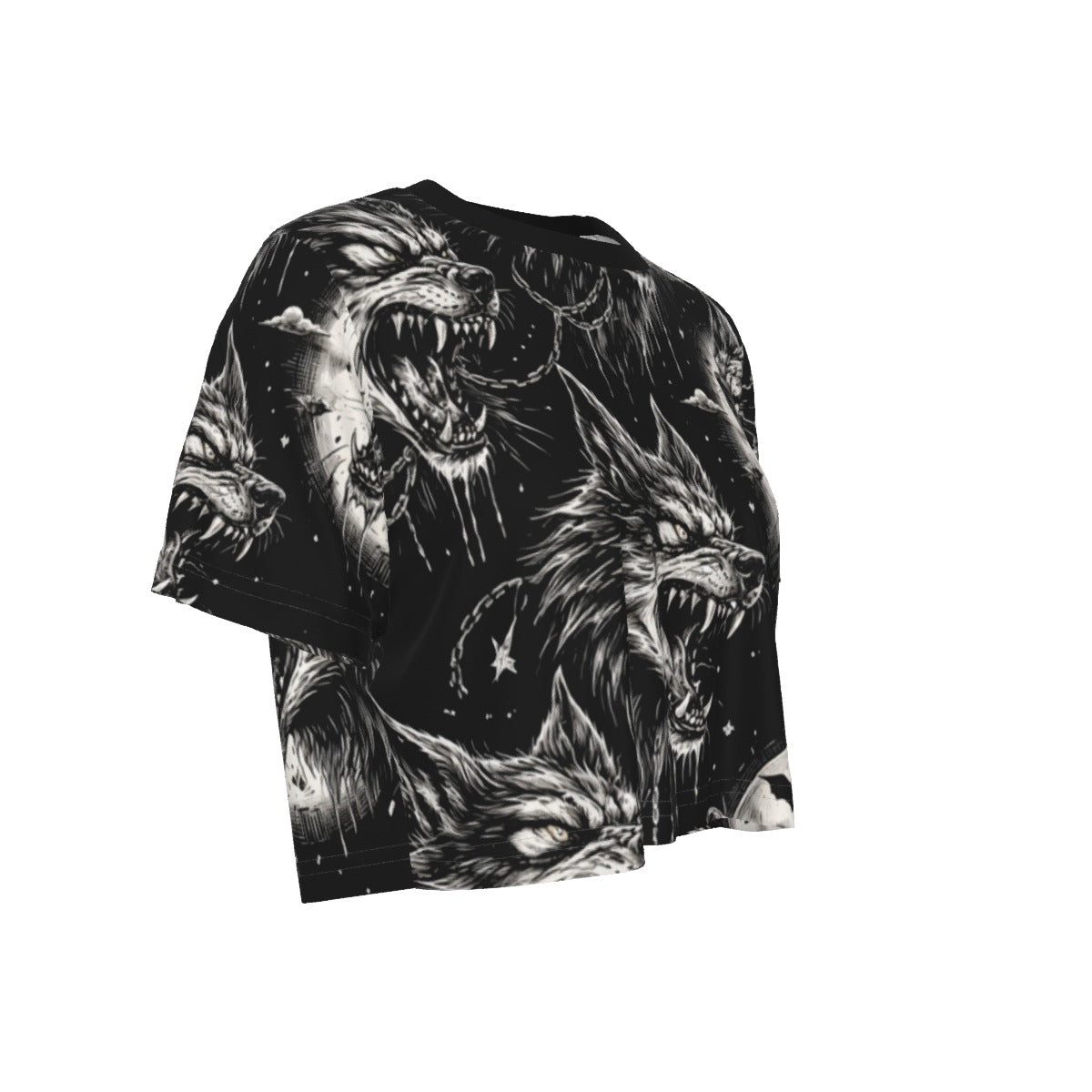 Cursed Wolves Cropped Tee