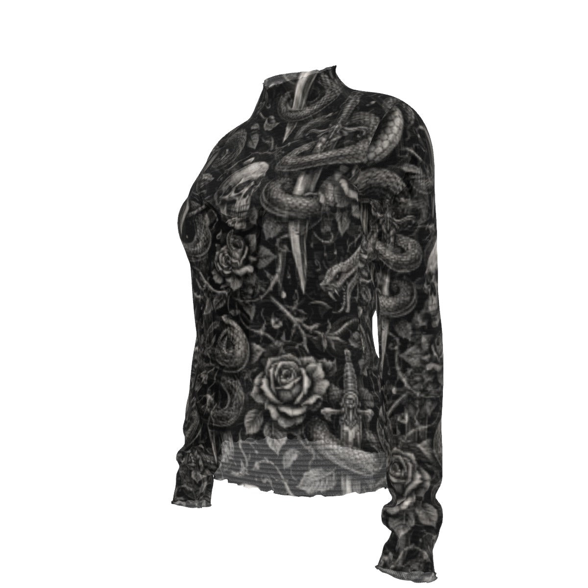 Serpent & Steel Mesh Top