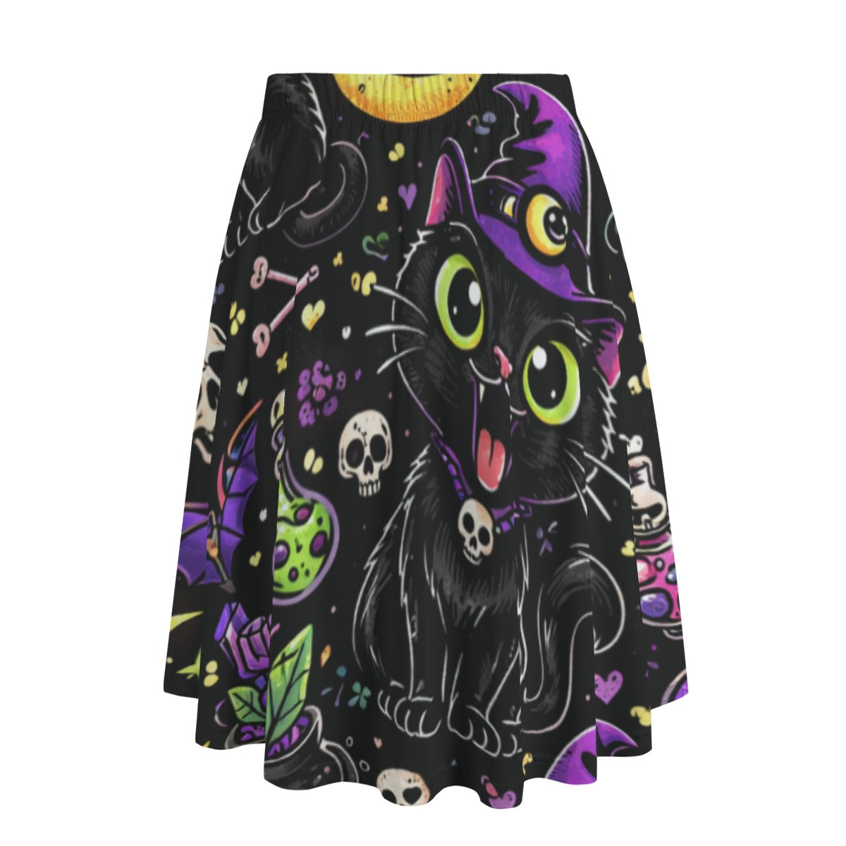 Hex Kitty Midi Skirt
