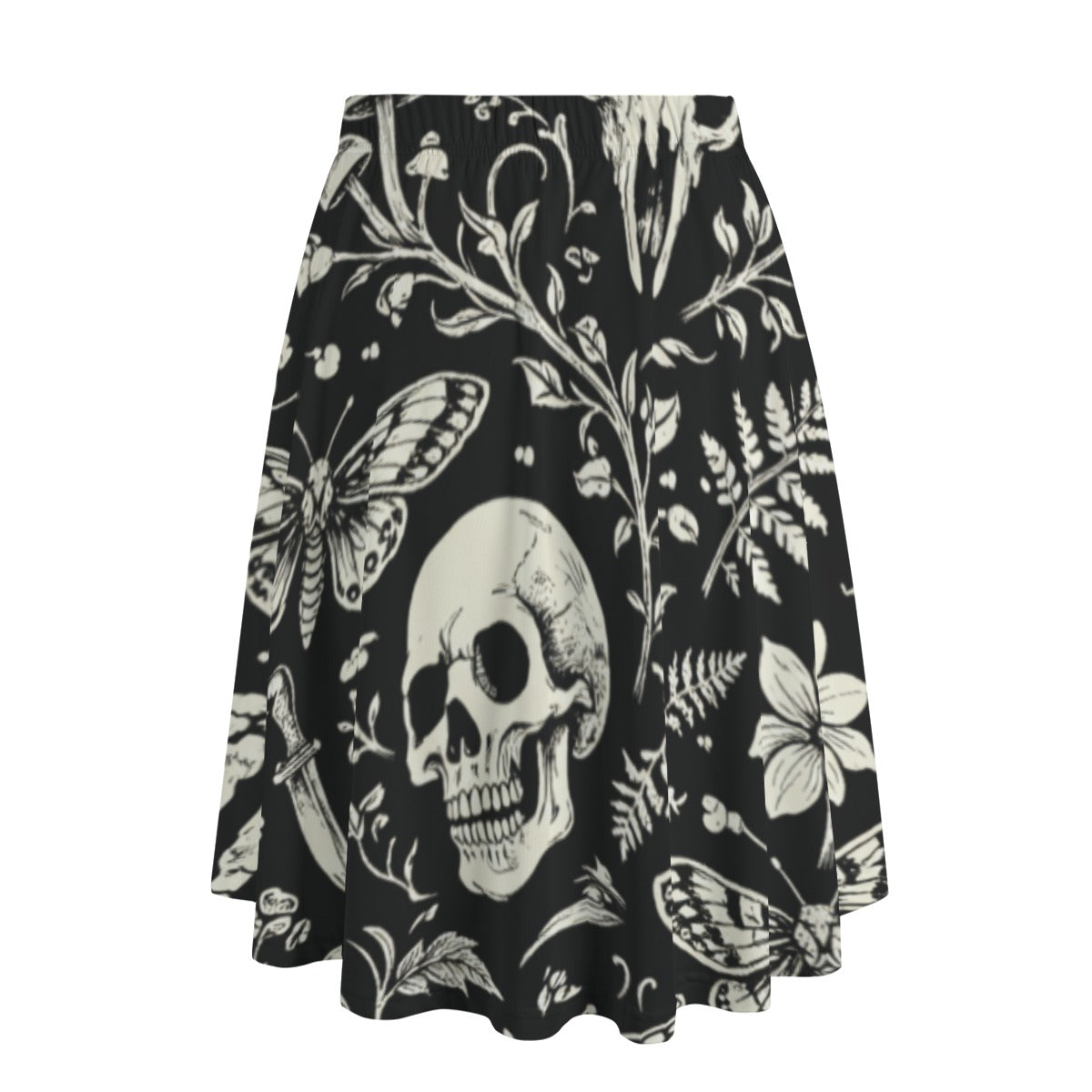 Dark Garden Midi Skirt