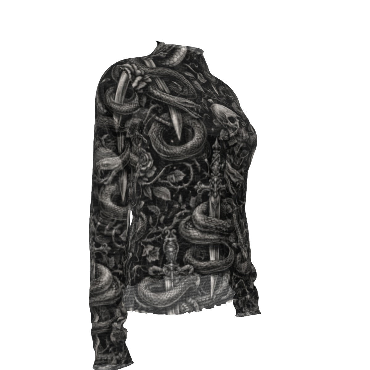 Serpent & Steel Mesh Top