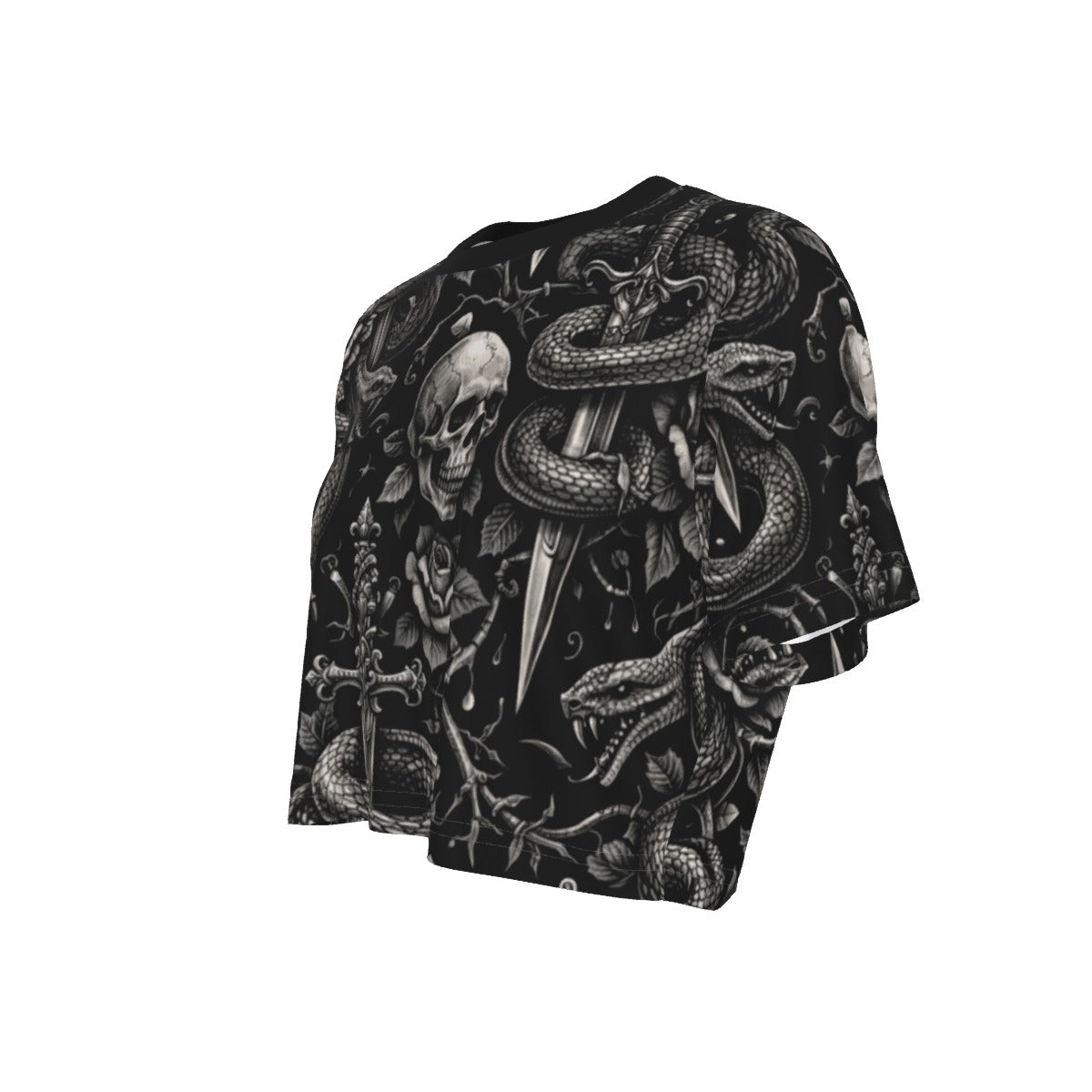 Serpent & Steel Cropped Tee