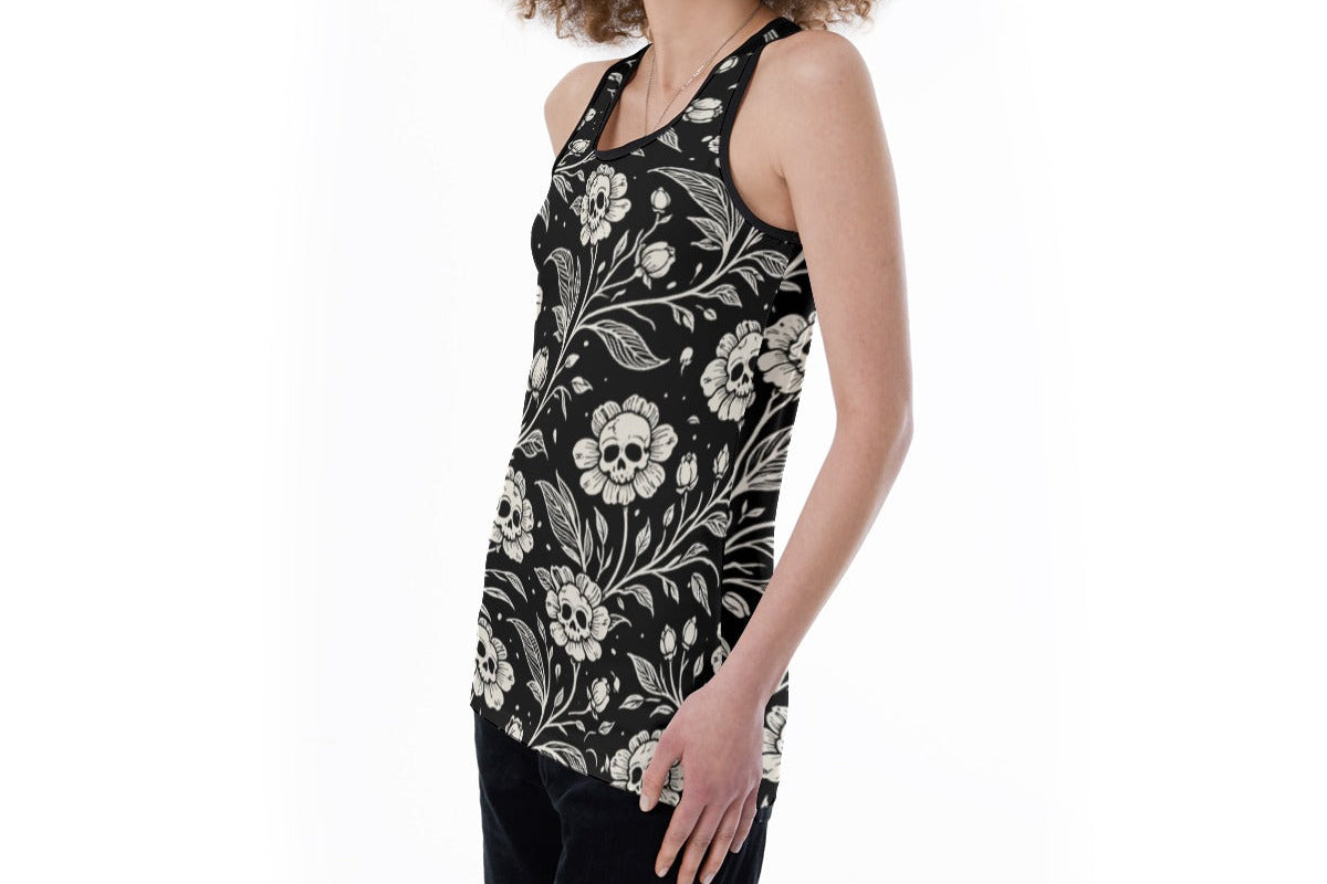 Dark Garden Skull Cutout Tank