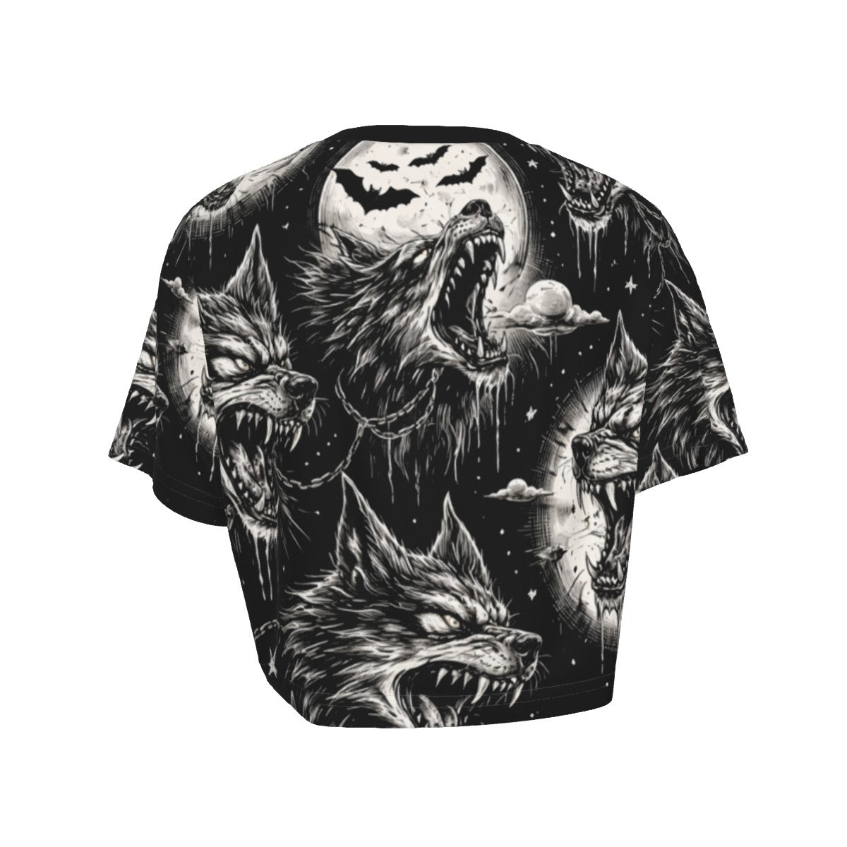 Cursed Wolves Cropped Tee
