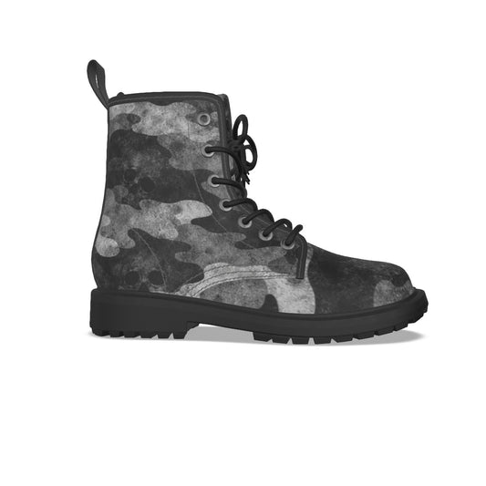 Bone Camo Gothic Combat Boots