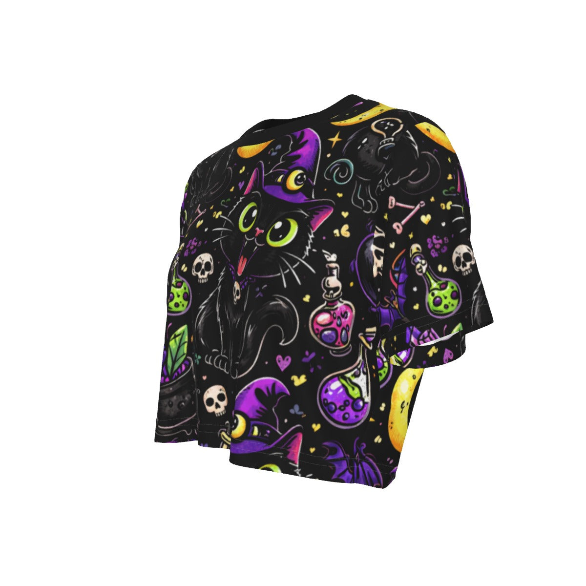 Hex Kitty Cropped Tee