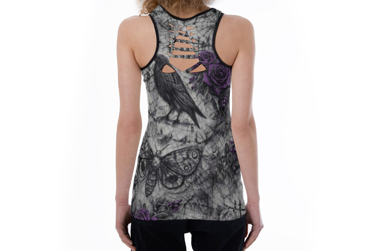 Rose Garden Cemetery Cutout Tank