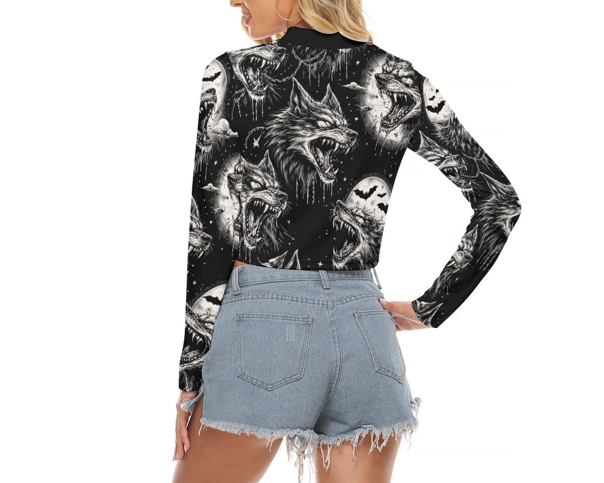 Cursed Wolves Keyhole Top