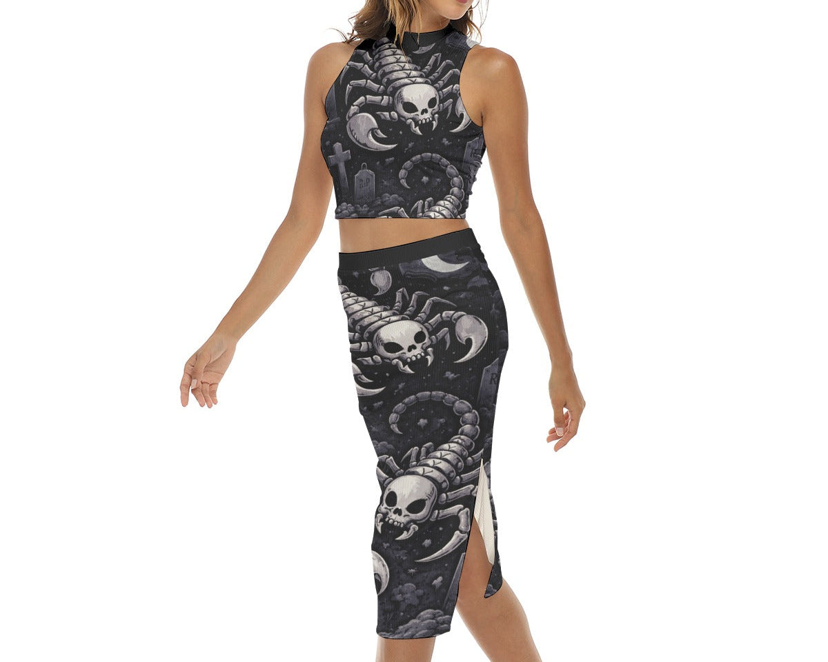 Grim Scorpions Split Skirt Set