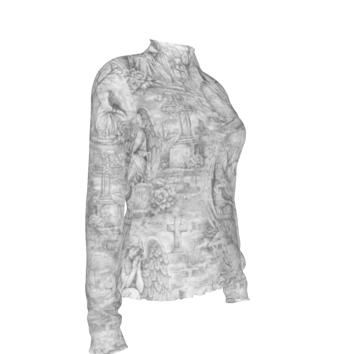 Final Rest Angels Mesh Top
