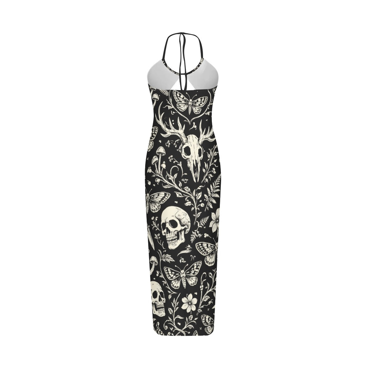 Dark Garden Halter Dress