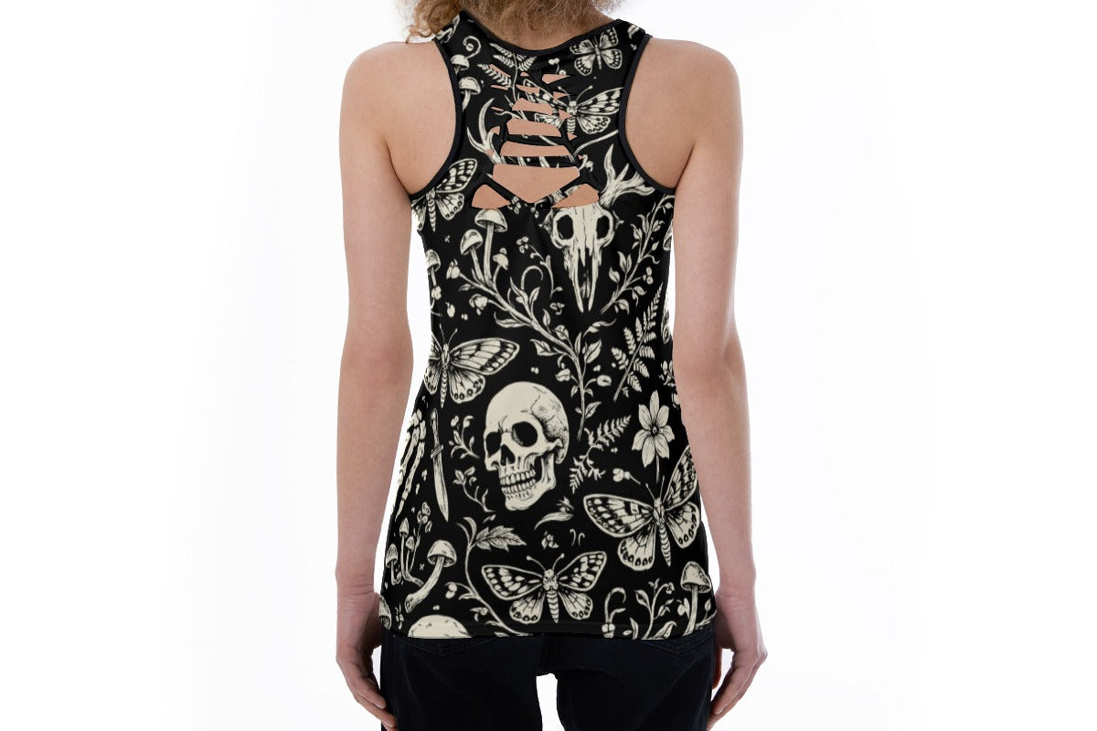 Dark Garden Cutout Tank