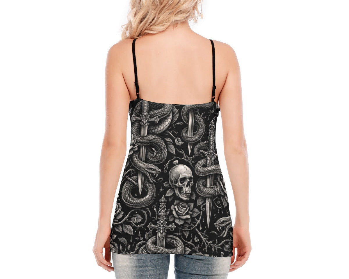 Serpent & Steel Lace-up Tank