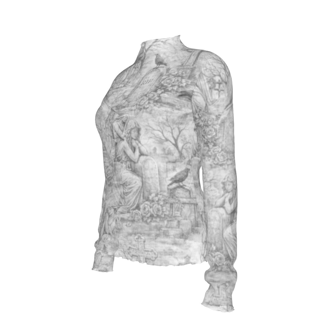 Final Rest Angels Mesh Top