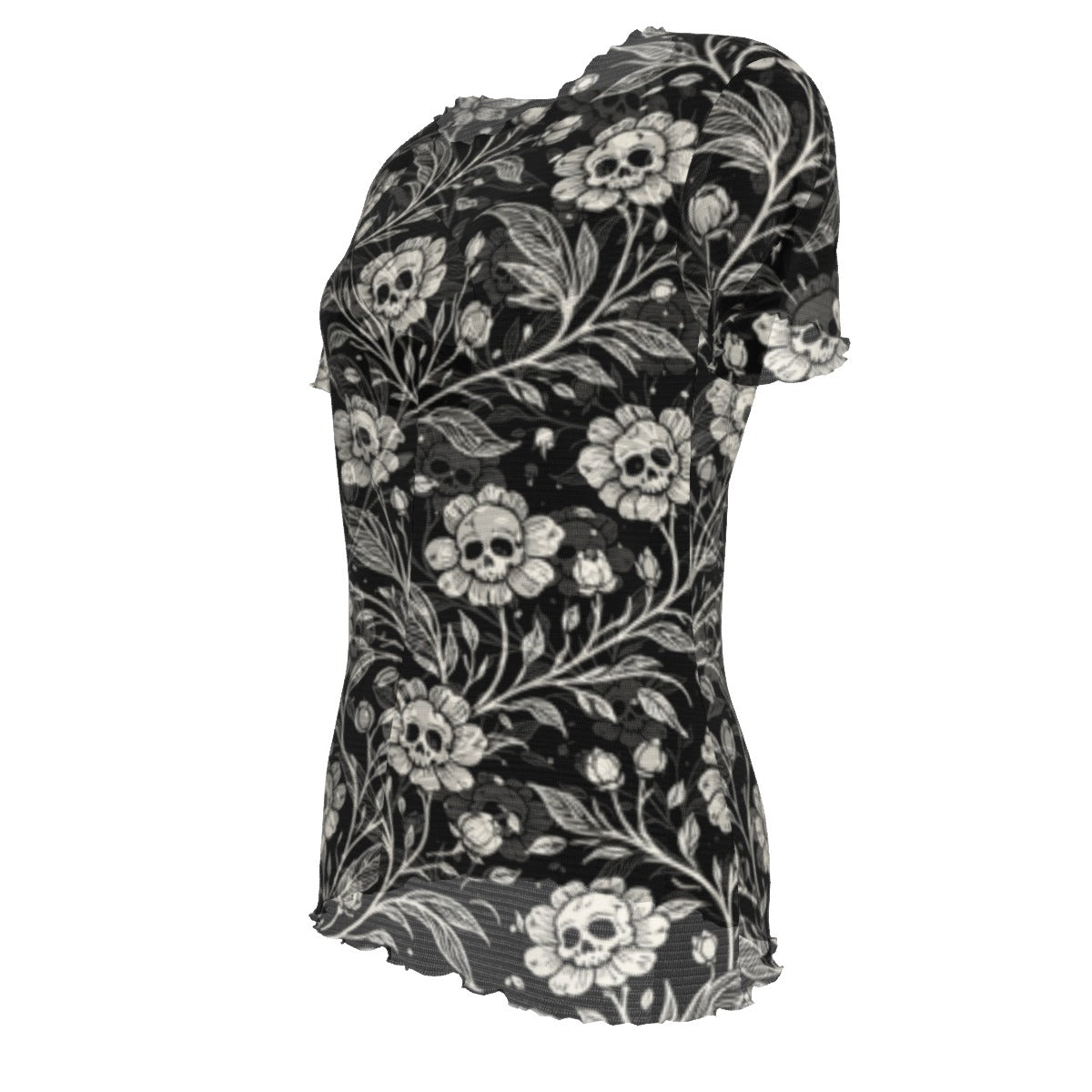 Dark Garden Skull Mesh Tee