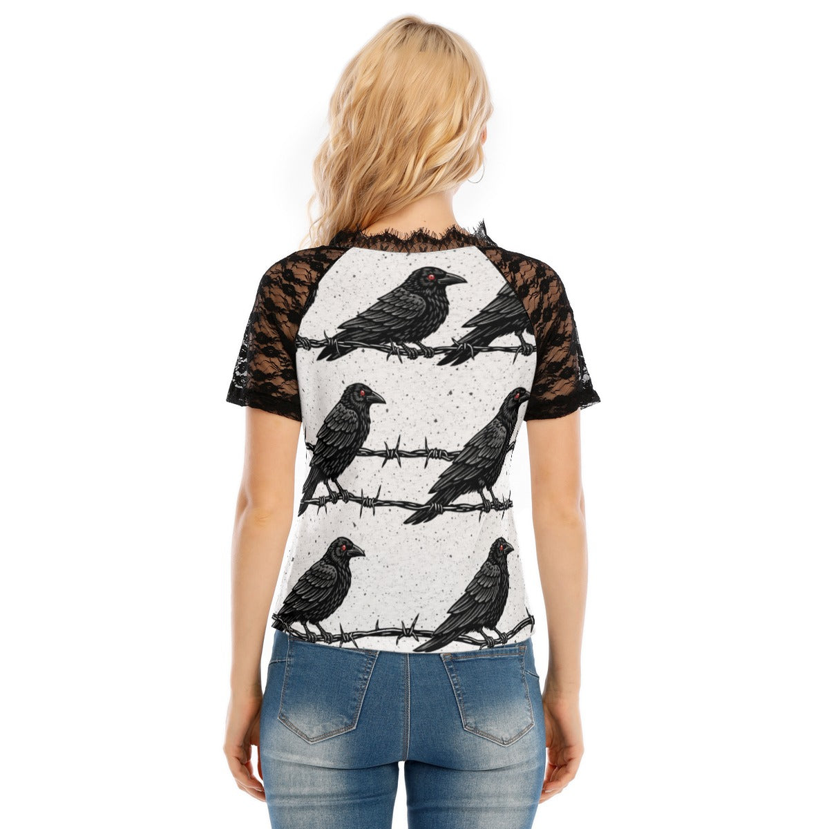 Raven Lace V-neck