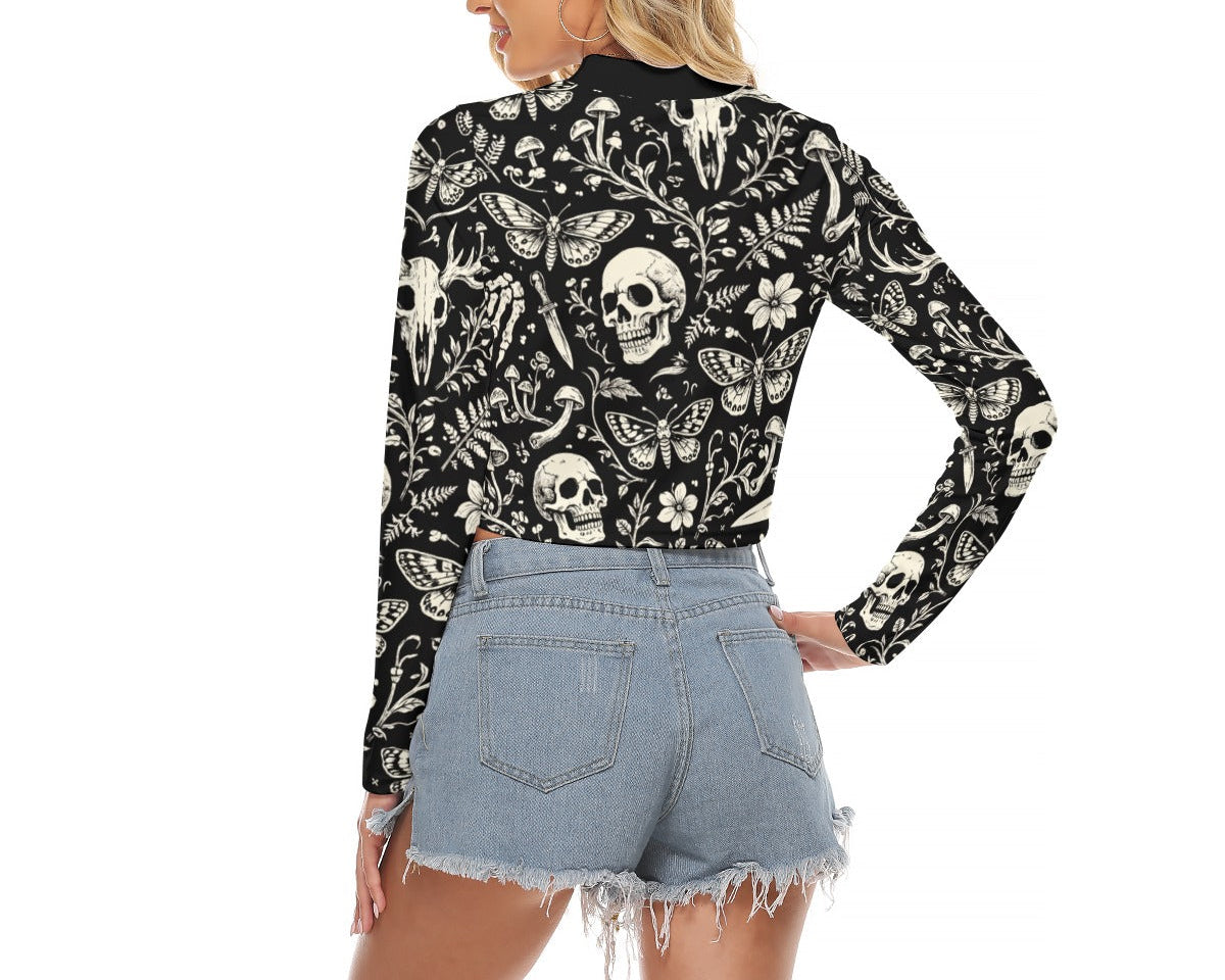 Dark Garden Keyhole Top