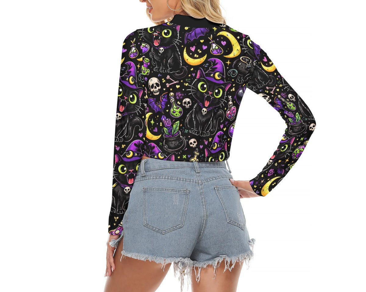 Hex Kitty Keyhole Top