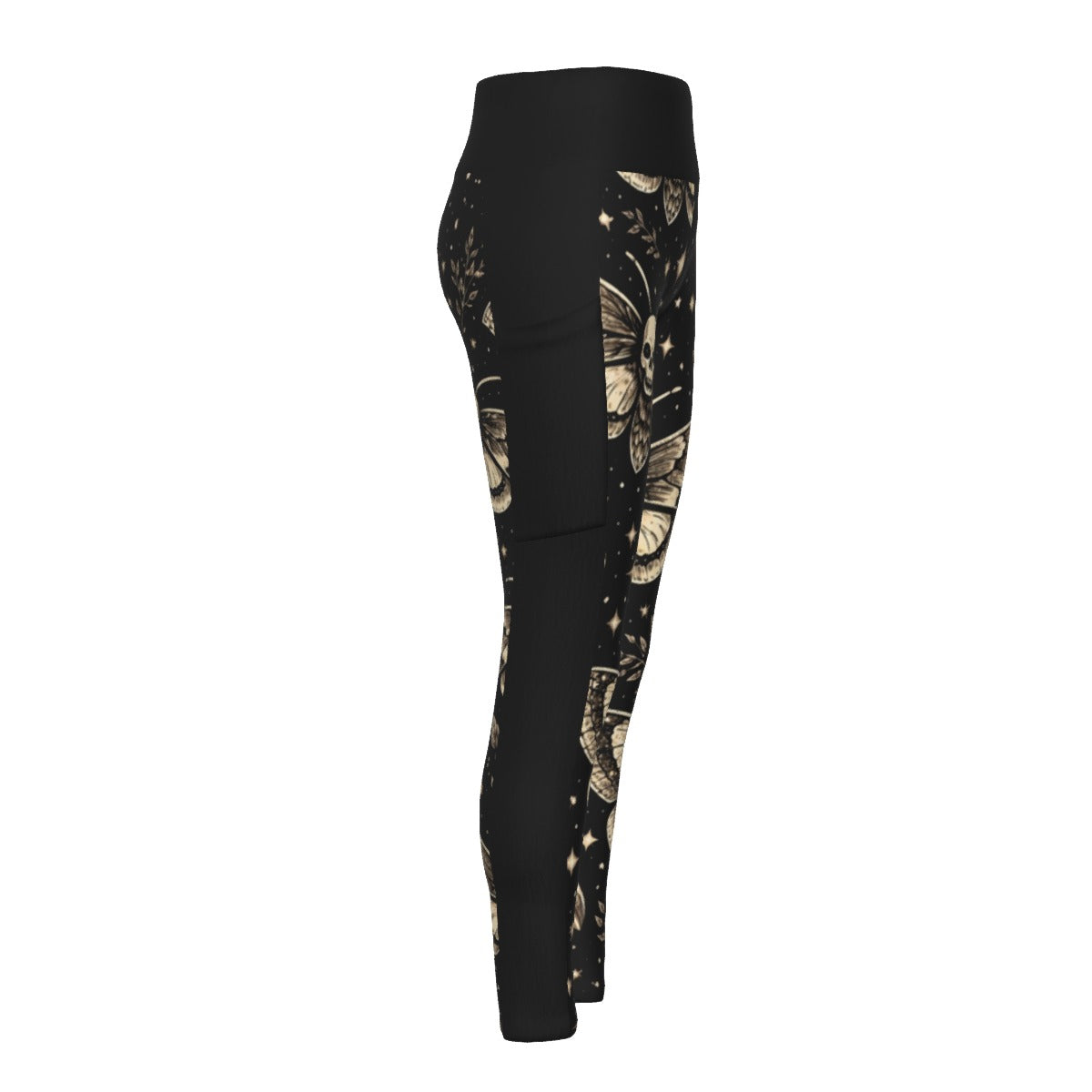 Death Moth Side Pocket Leggings