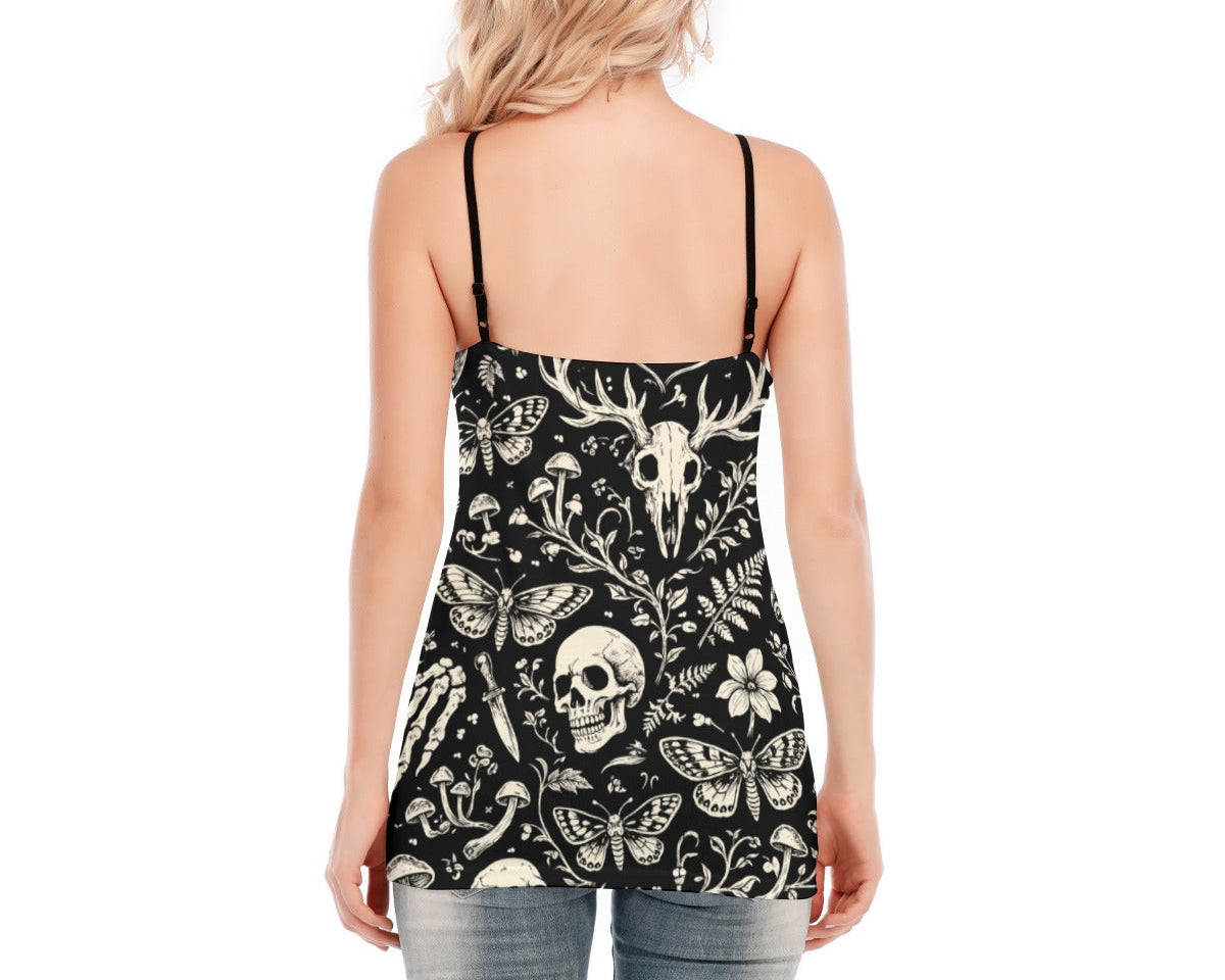 Dark Garden Lace-up Tank