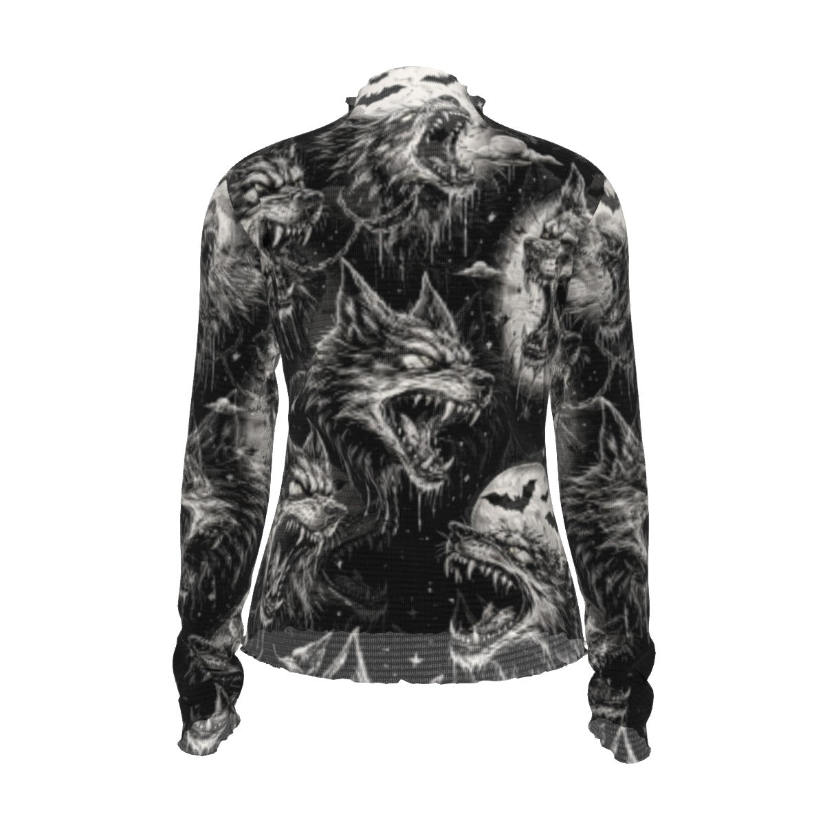 Cursed Wolves Mesh Top