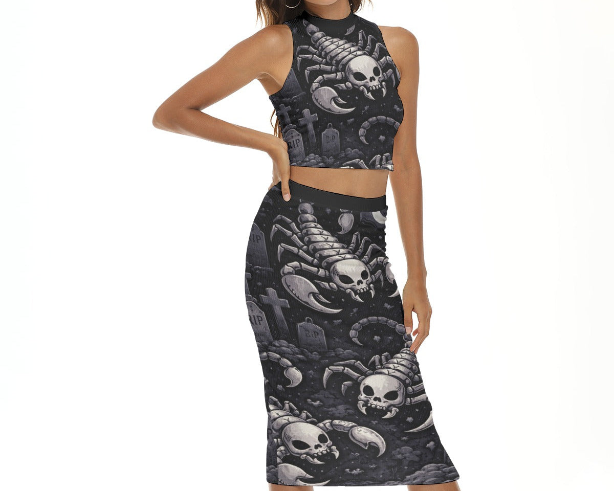 Grim Scorpions Split Skirt Set
