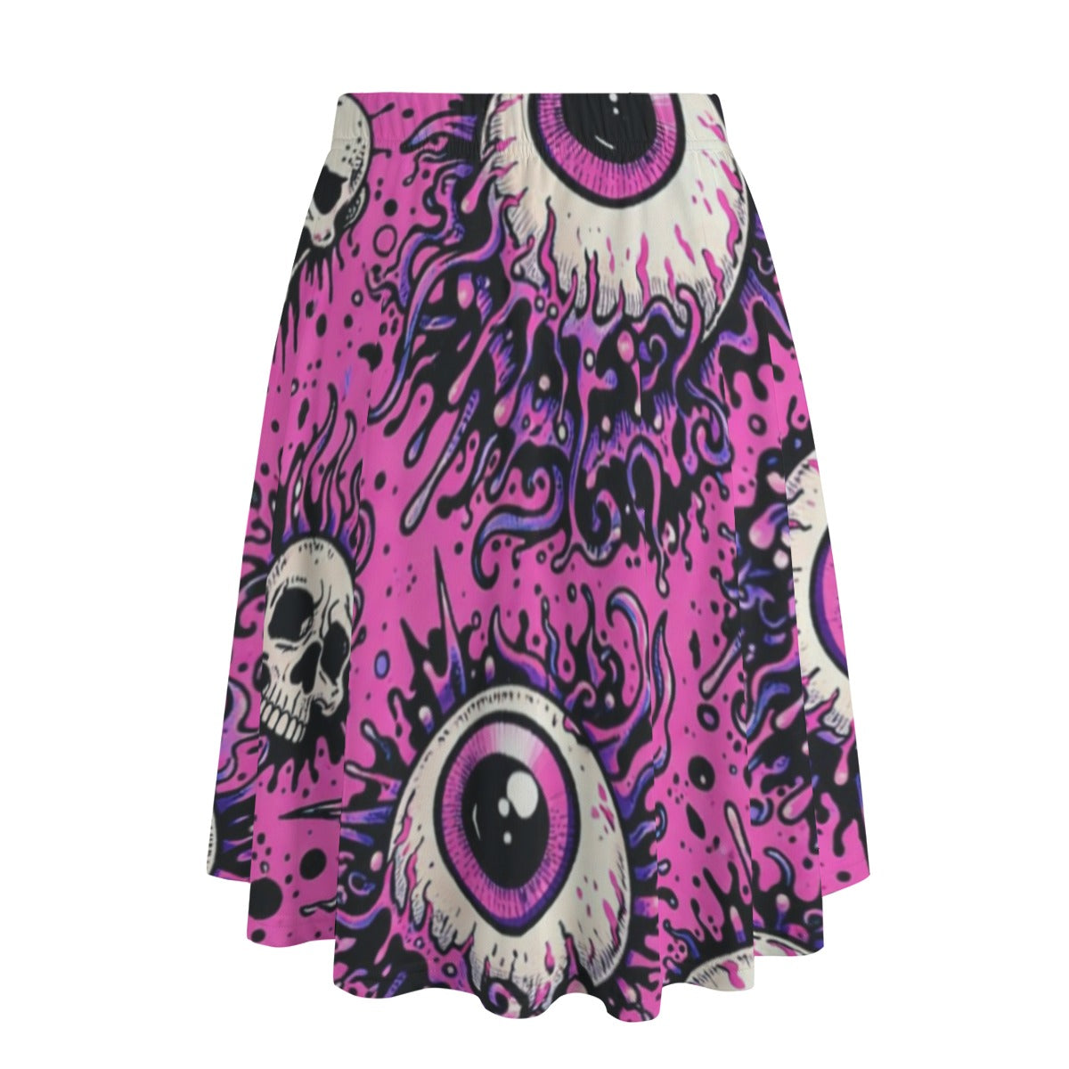 Creepshow Eyes Midi Skirt