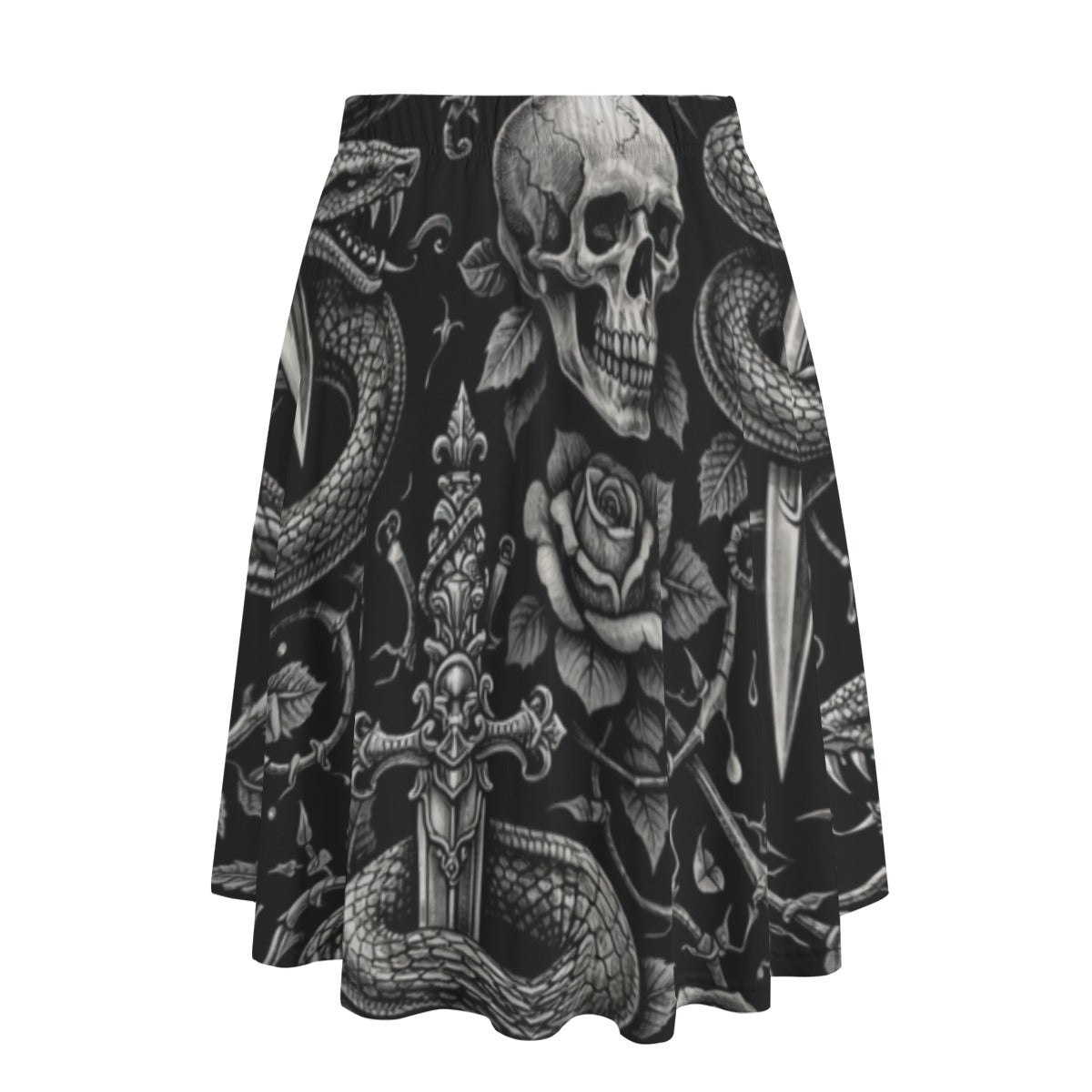 Serpent & Steel Midi Skirt