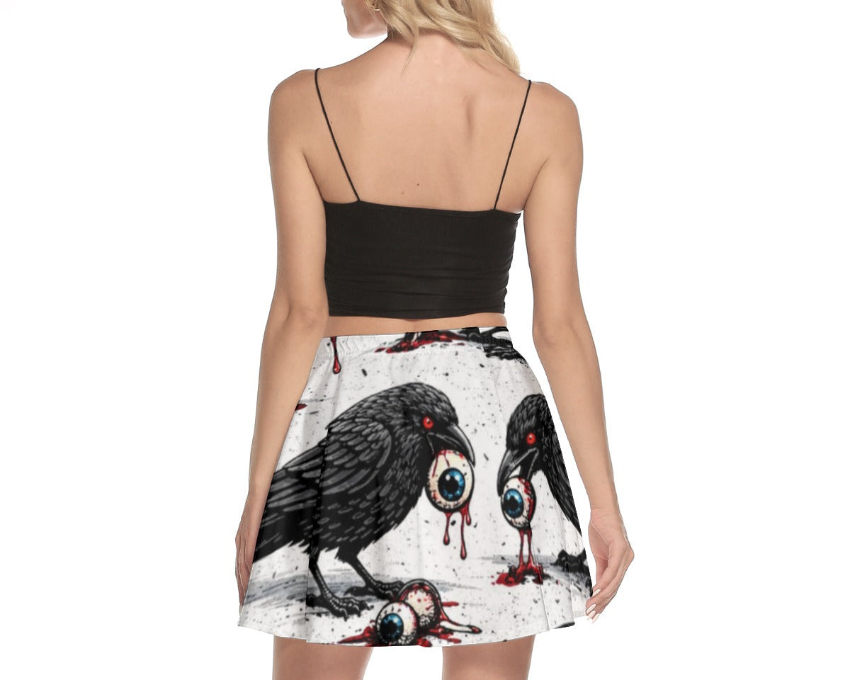 Raven Feast Skater Skirt