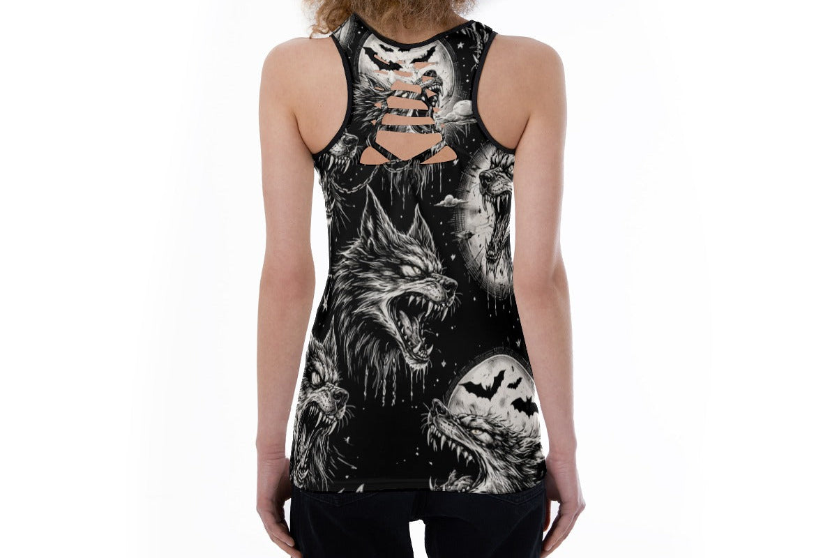 Cursed Wolves Cutout Tank