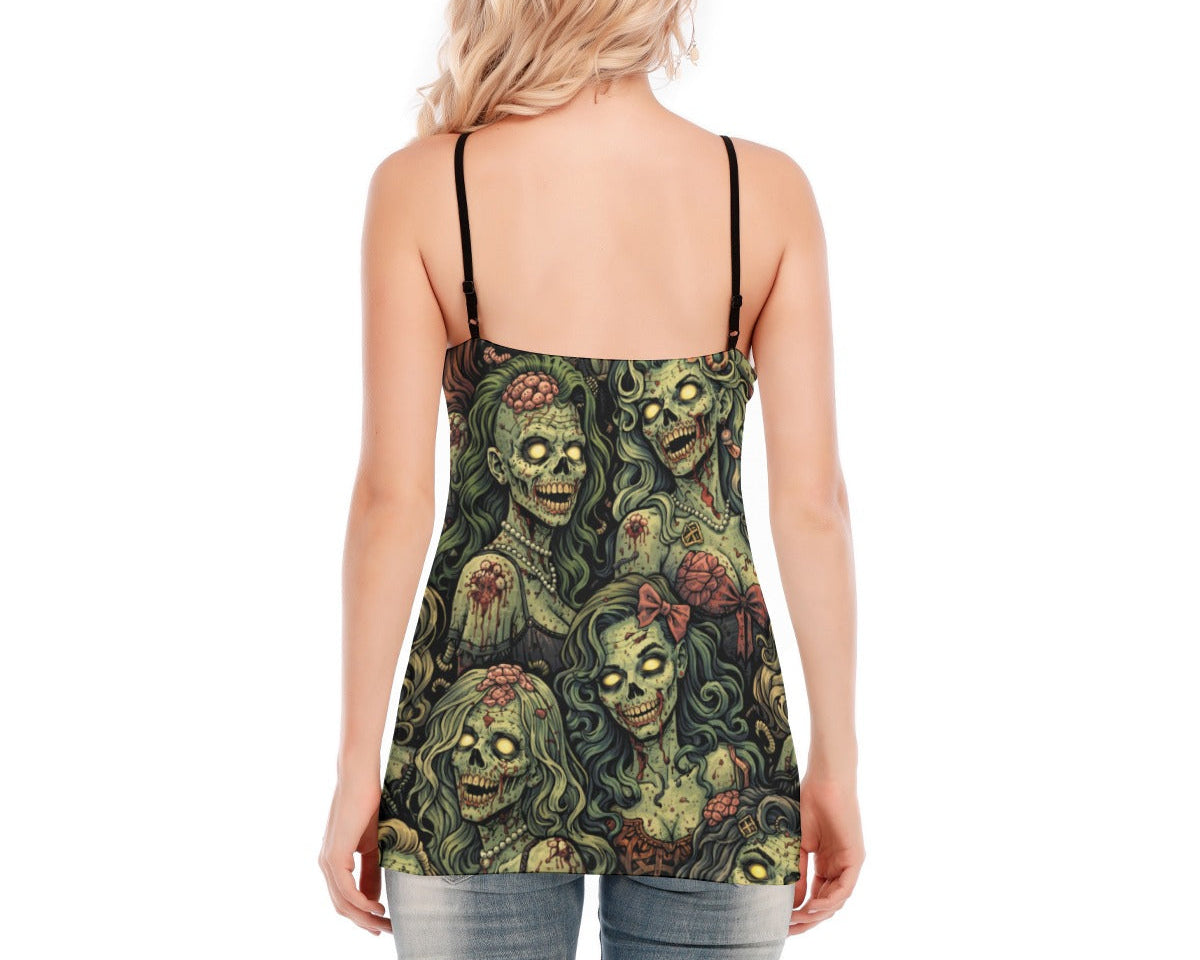 Zombie Sweethearts Lace-up Tank