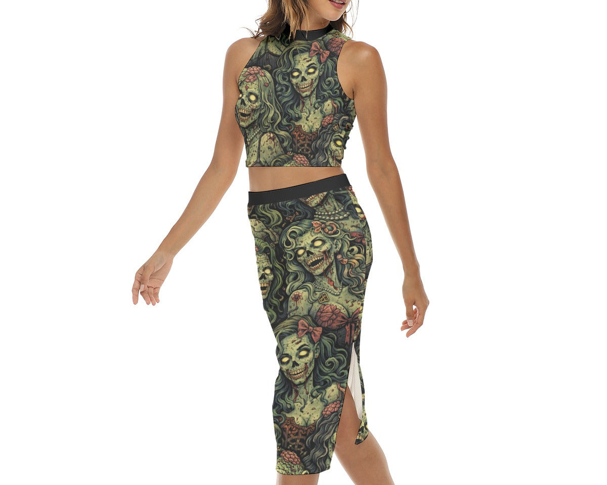 Zombie Sweethearts Split Skirt Set