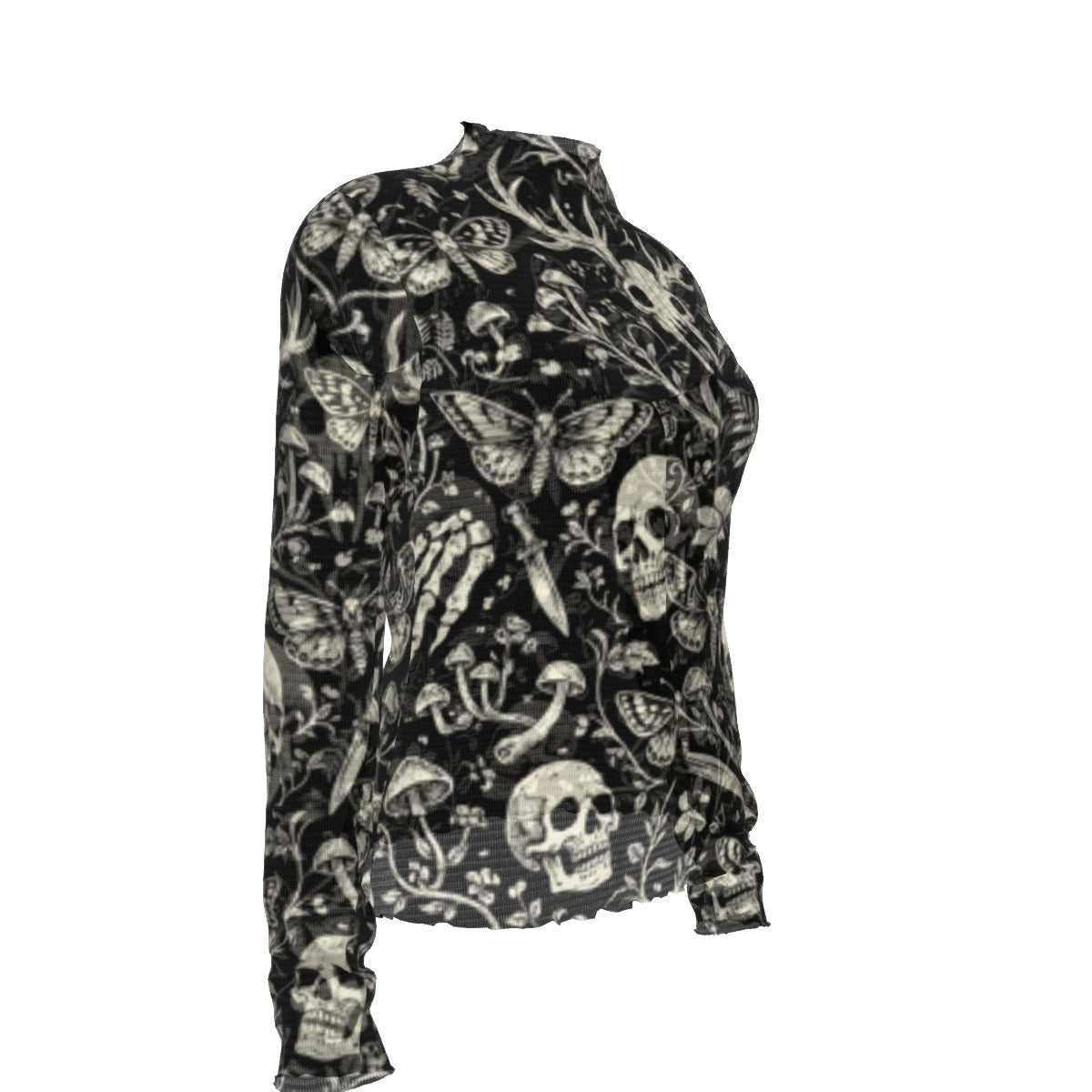 Dark Garden Mesh Top