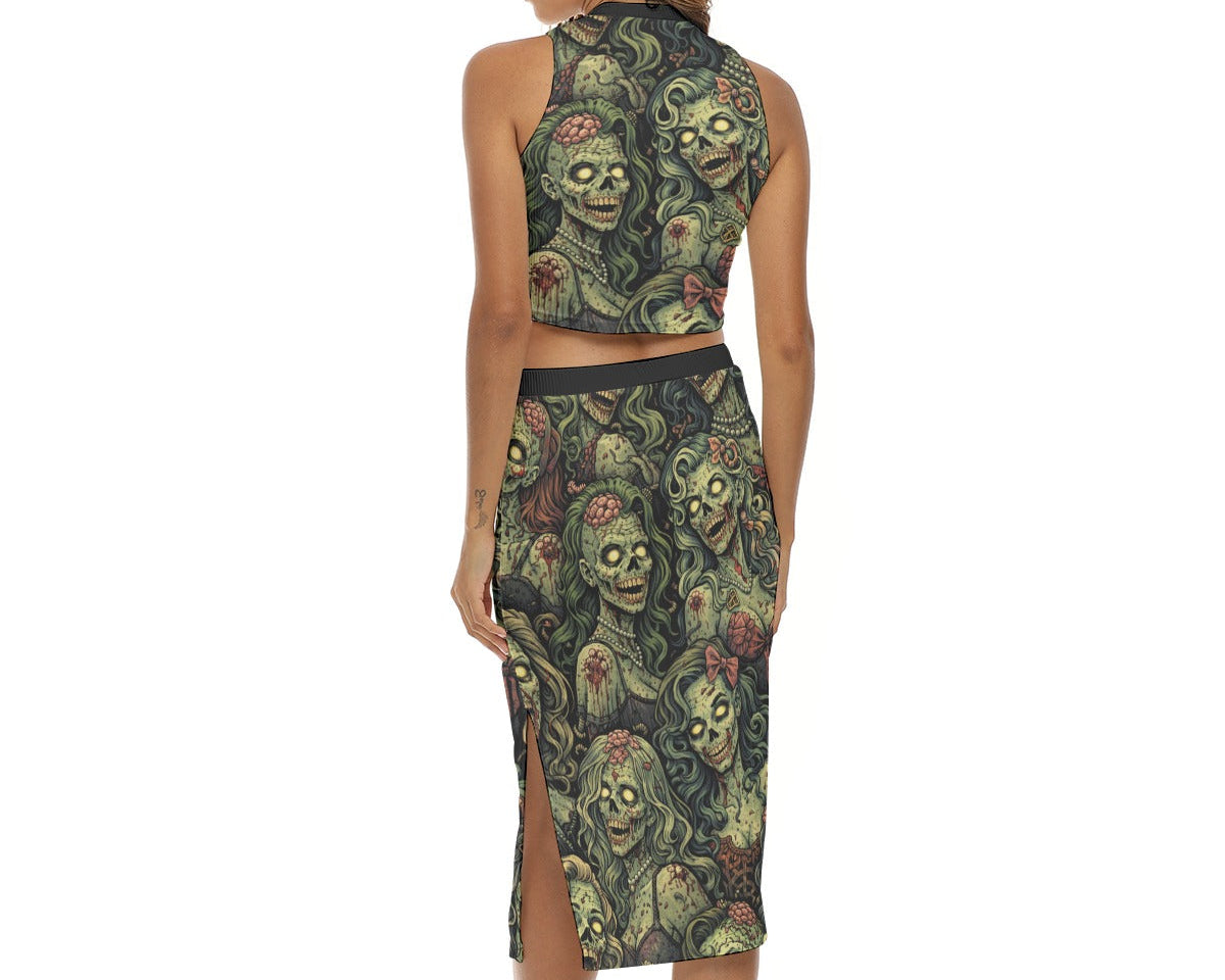 Zombie Sweethearts Split Skirt Set