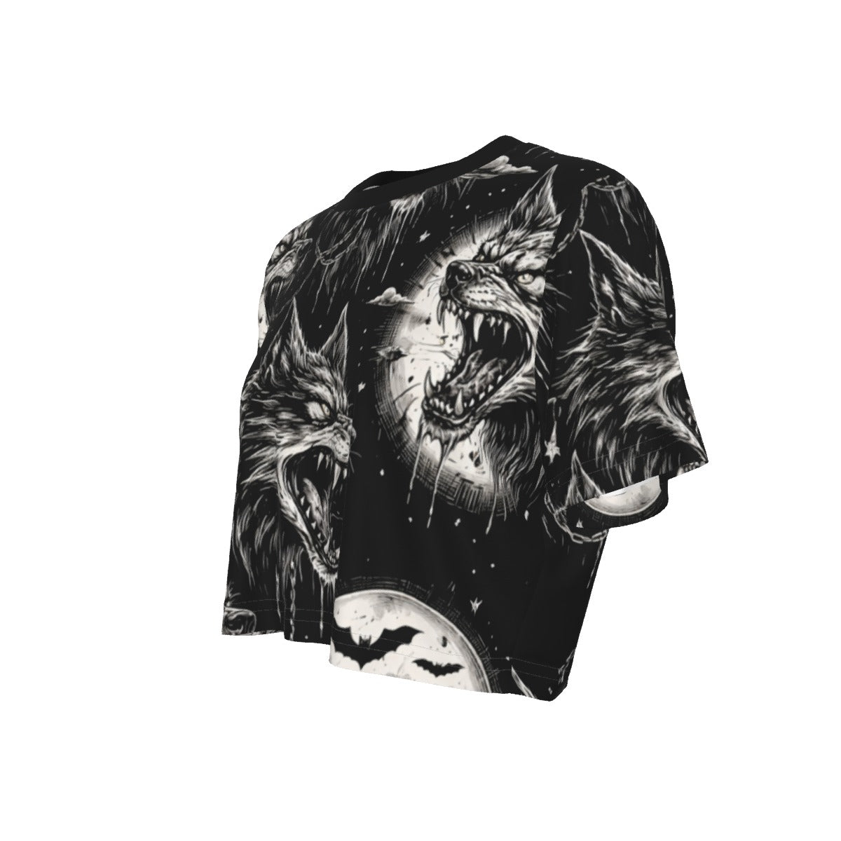Cursed Wolves Cropped Tee