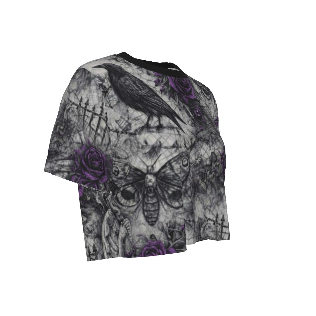 Rose Garden Cemetery Cropped Tee