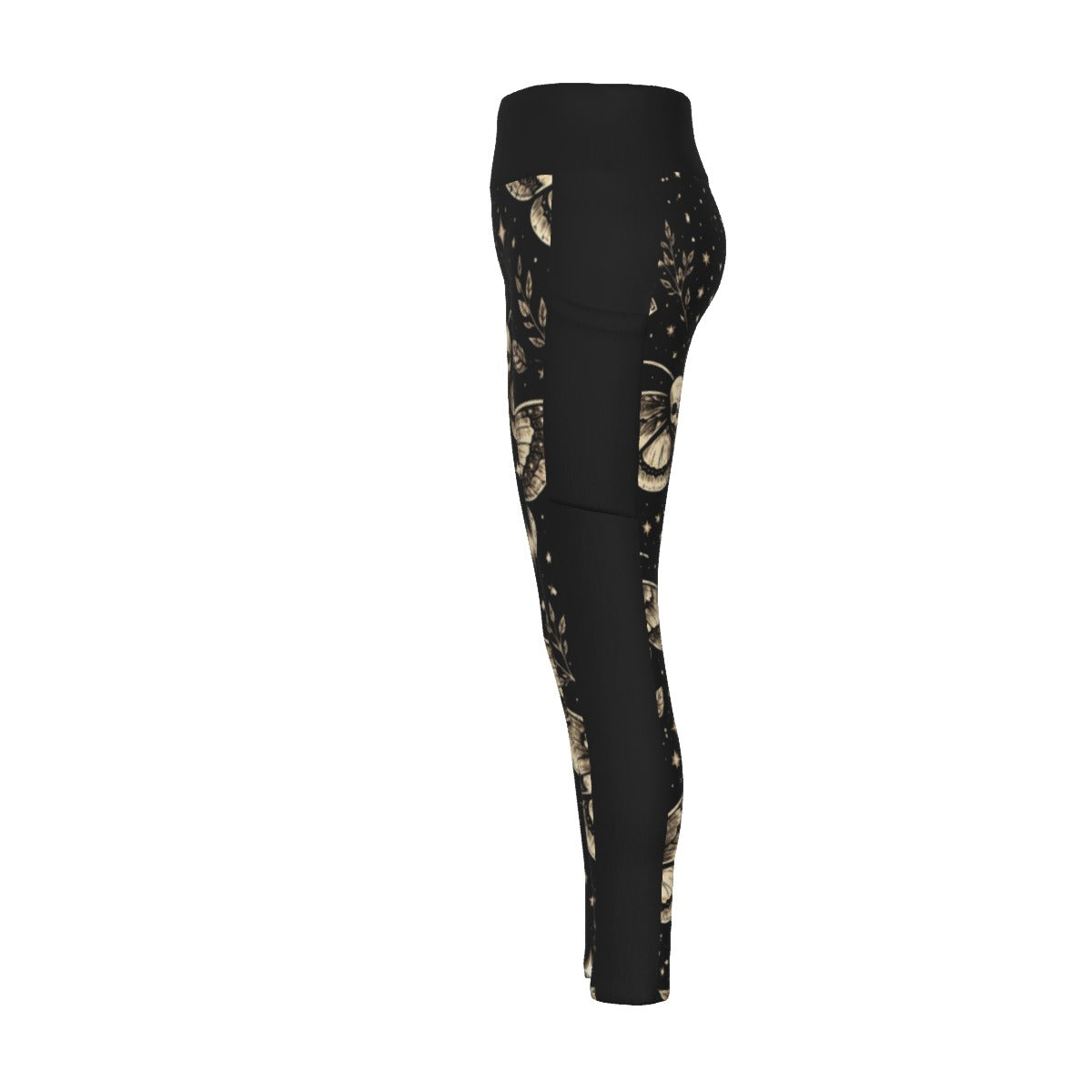 Death Moth Side Pocket Leggings