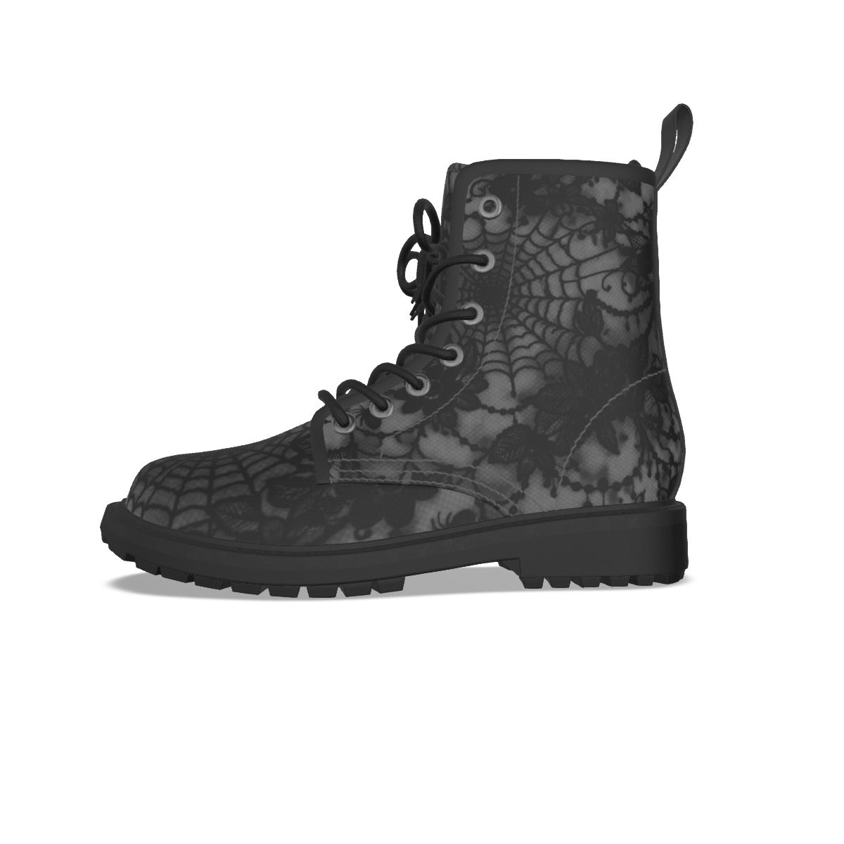 Widow Lace Gothic Combat Boots