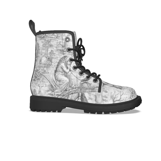 Final Rest Angels - Gothic Combat Boots
