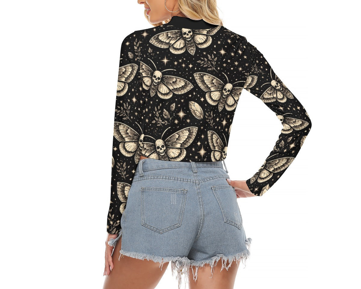 Death Moth Keyhole Top