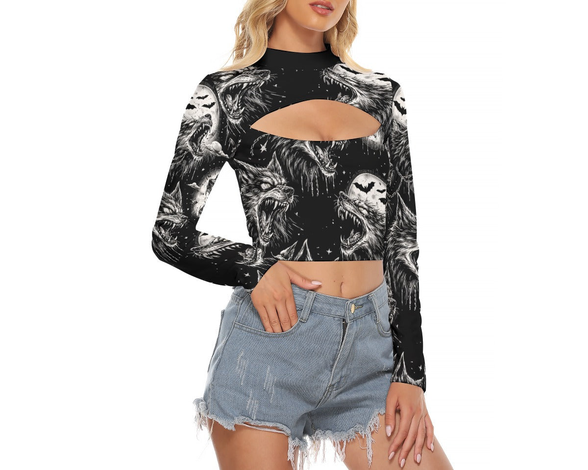 Cursed Wolves Keyhole Top