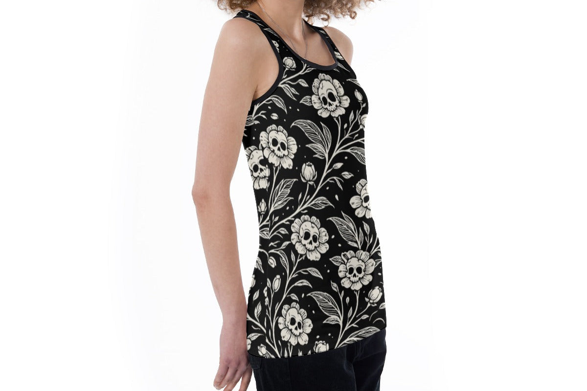 Dark Garden Skull Cutout Tank