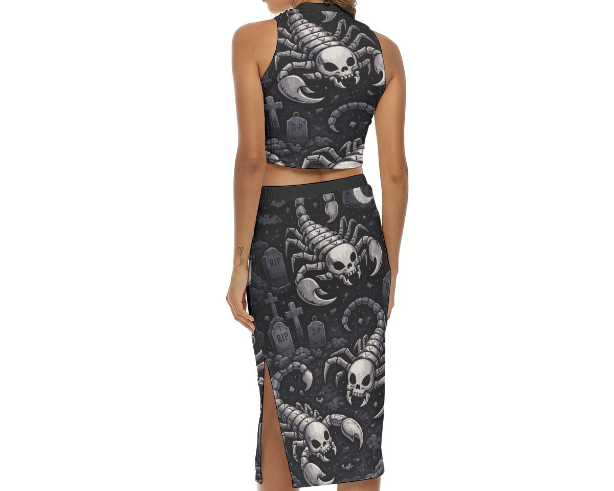 Grim Scorpions Split Skirt Set