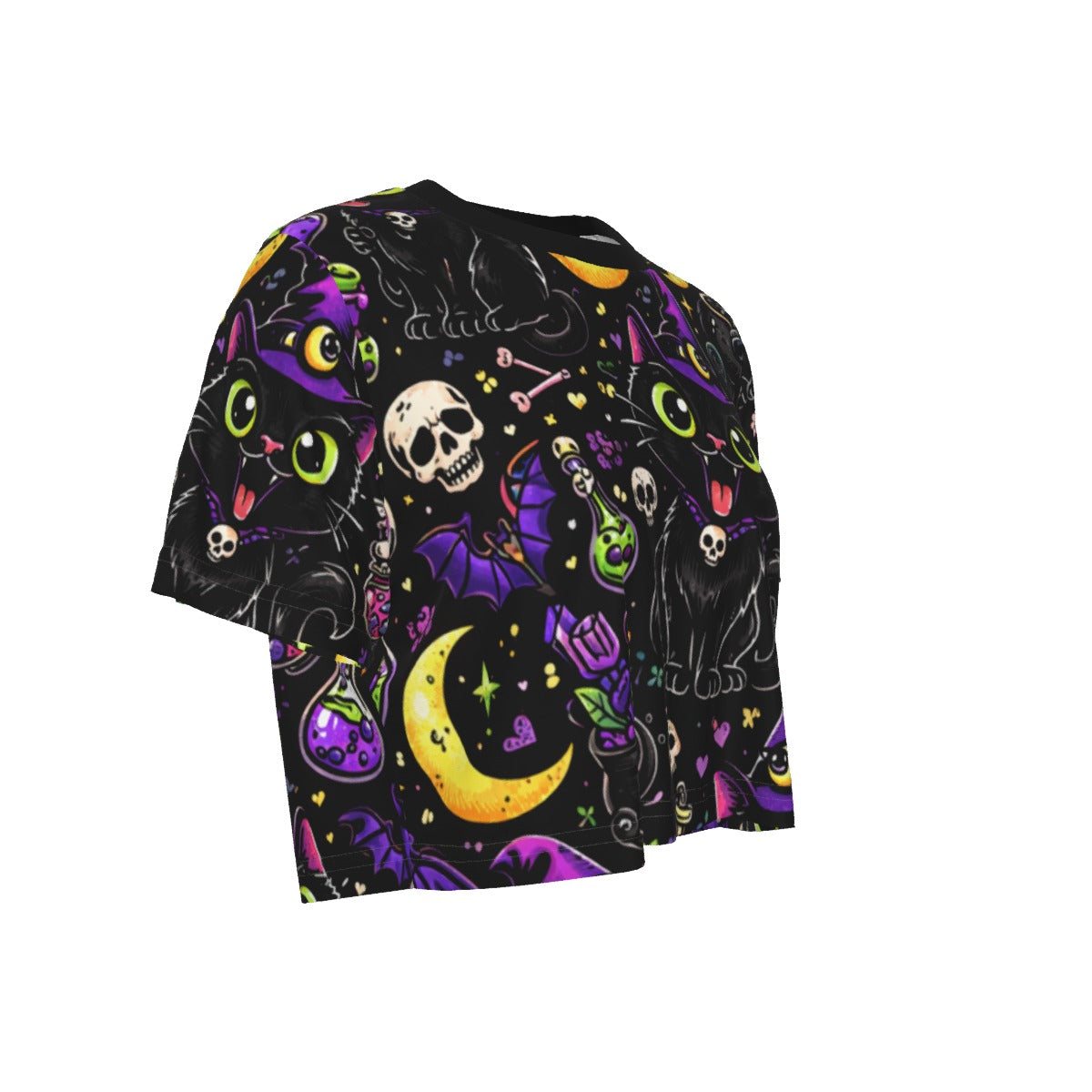 Hex Kitty Cropped Tee