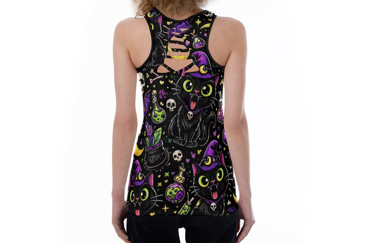 Hex Kitty Cutout Tank
