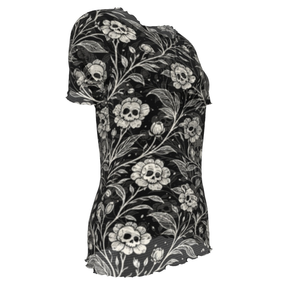 Dark Garden Skull Mesh Tee