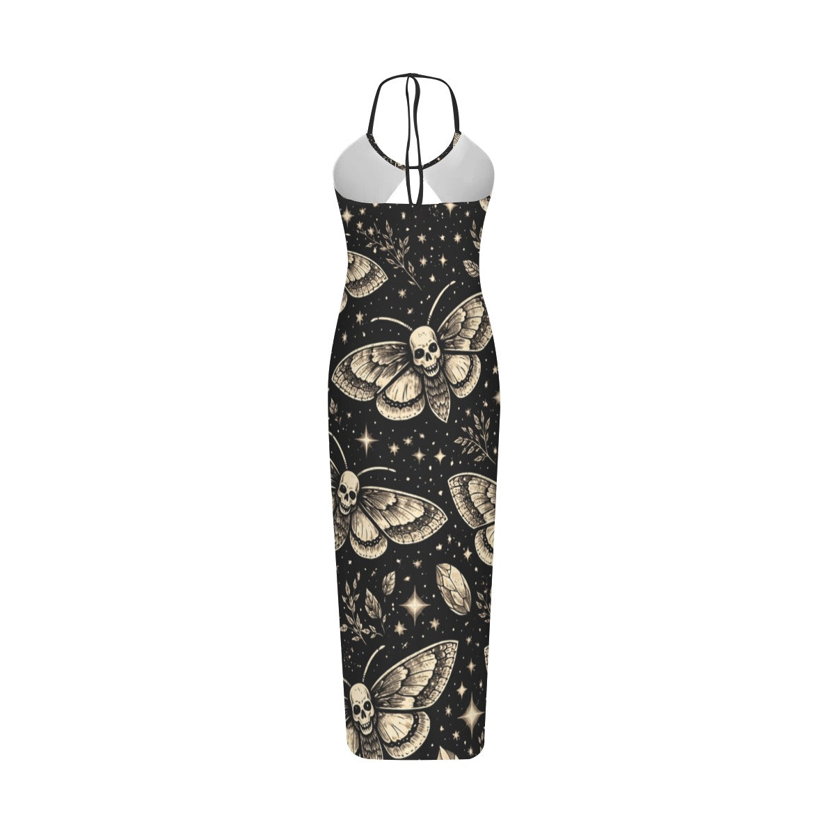 Death Moth Halter Dress
