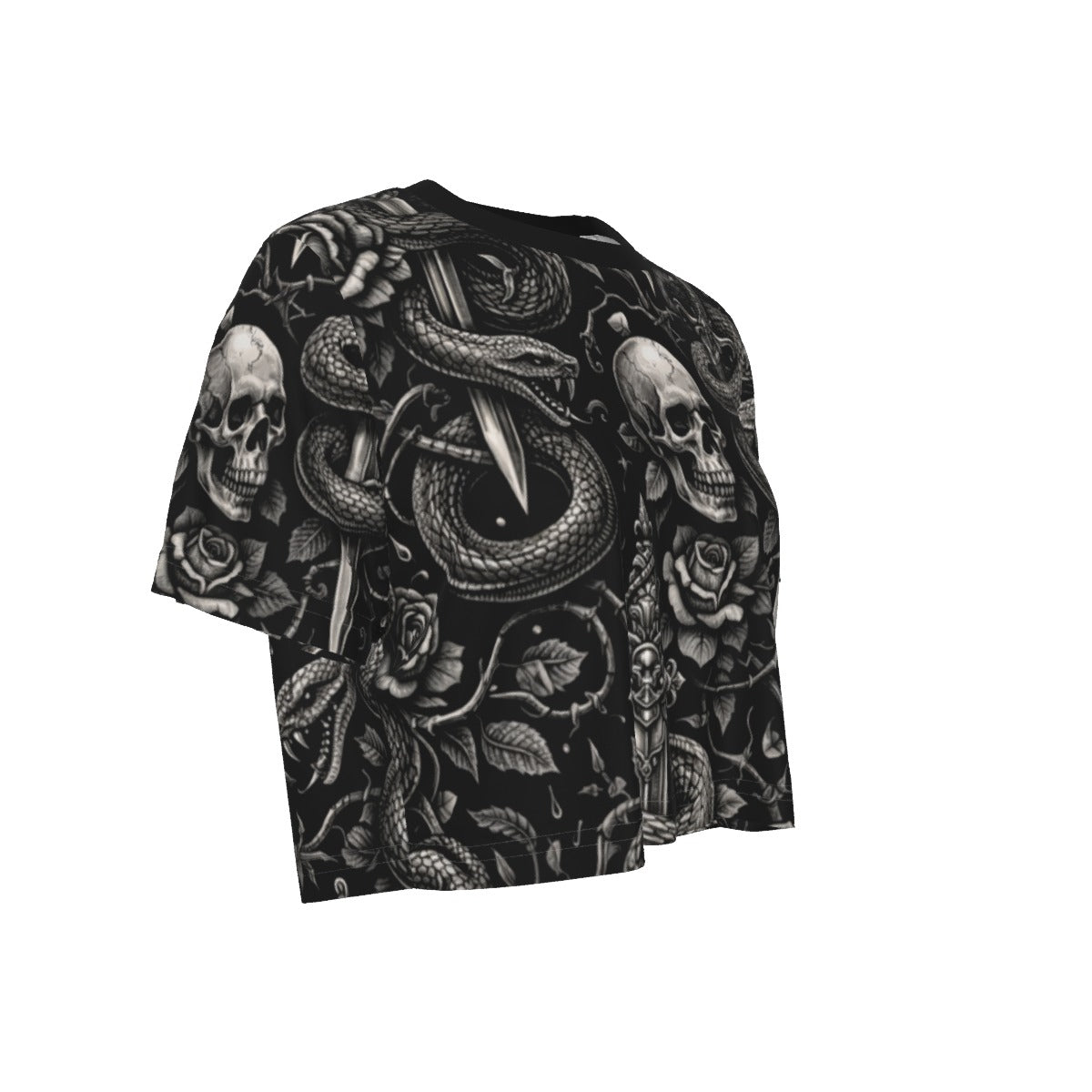 Serpent & Steel Cropped Tee